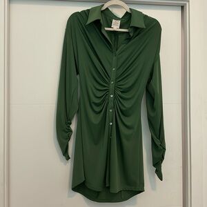 Cinq a sept green blazer dress